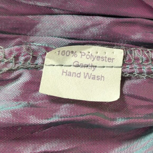 Lee Andersen Fairycore Iridescent Purple Satin Maxi Skirt Size Large - Picture 5 of 6